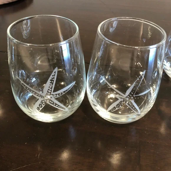 Costal Stemless Wine Glasses - Picture 3 of 6